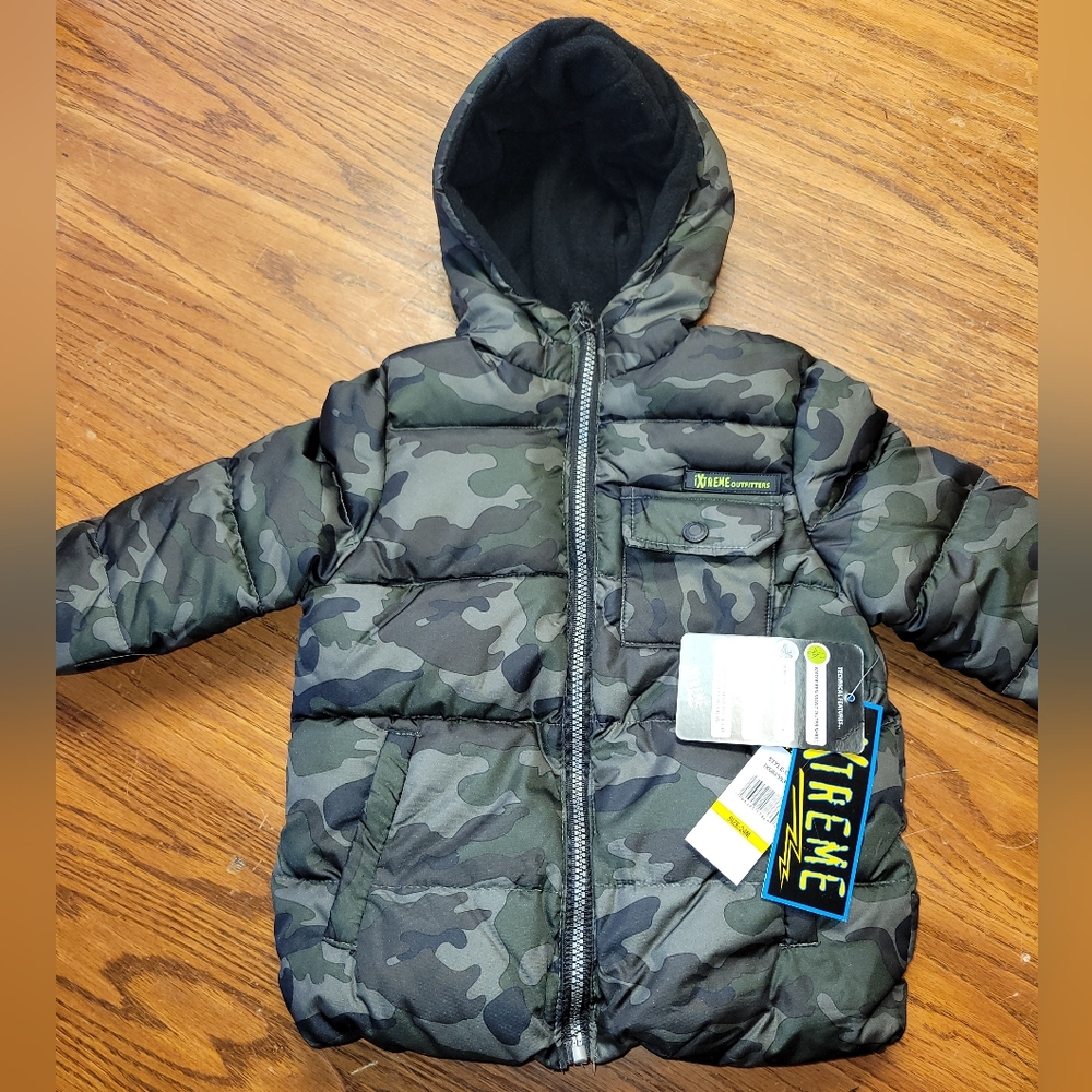Ixtreme Camo Puffer Jacket Toddler 24 months NWT